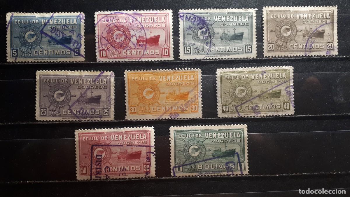 Sellos: VENEZUELA. A&Ntilde;O 1948-50. &deg;. YVERT 281/91, falta 282, 288