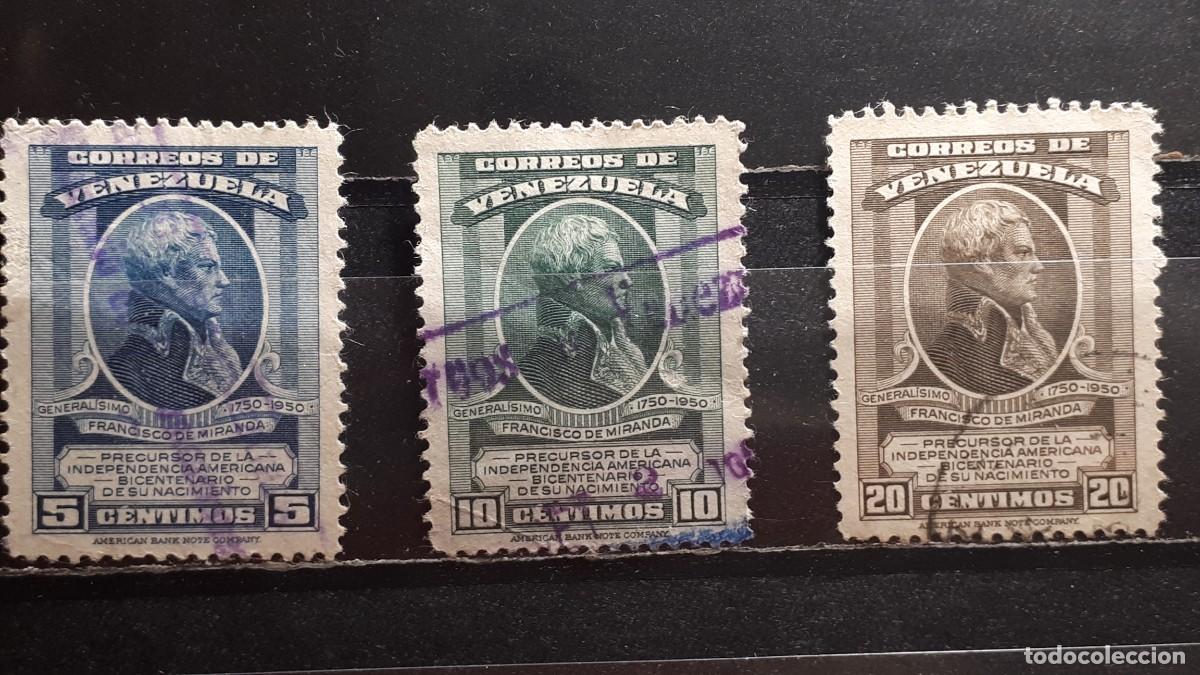 Sellos: VENEZUELA. A&Ntilde;O 1950. &deg;. YVERT 299/301