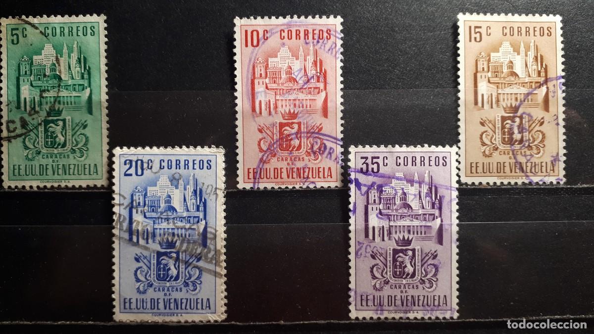 Sellos: VENEZUELA. A&Ntilde;O 1951. &deg;. YVERT 322/25A, falta 324A, 325