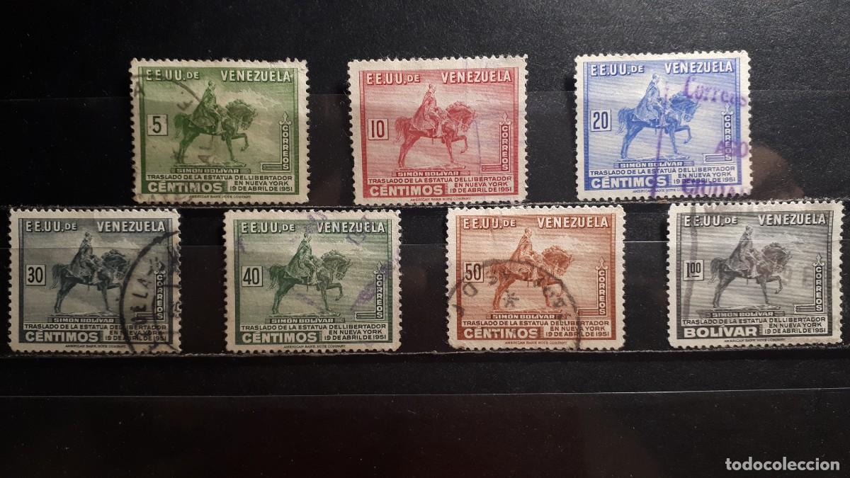 Sellos: VENEZUELA. A&Ntilde;O 1951. &deg;. YVERT 333/9