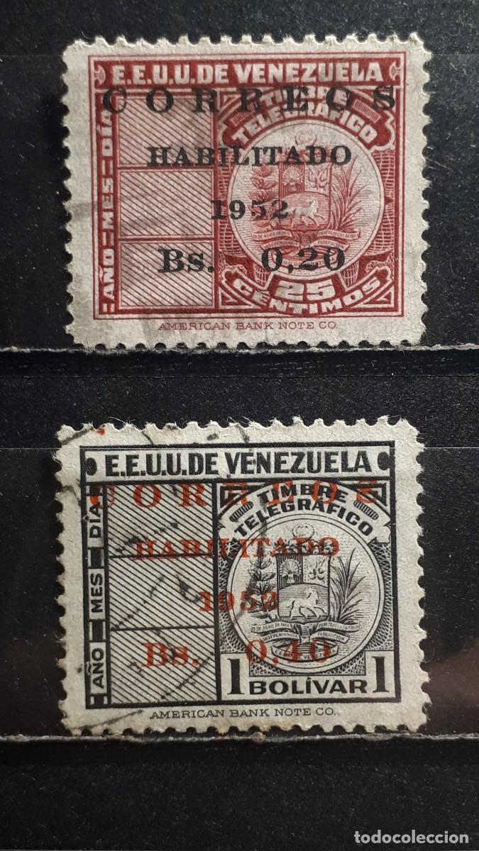 Sellos: VENEZUELA. A&Ntilde;O 1952. &deg;. YVERT 372, 374