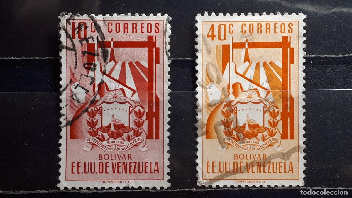 Sellos: VENEZUELA. A&Ntilde;O 1952. &deg;. YVERT 379, 382