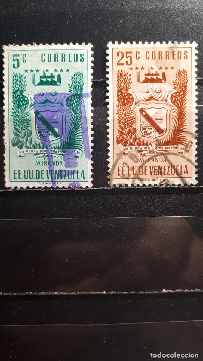 Stamps: VENEZUELA. A&Ntilde;O 1952. &deg;. YVERT 399, 403
