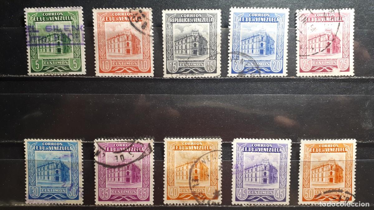 Sellos: VENEZUELA. A&Ntilde;O 1953. &deg;. YVERT 422A/30, falta 423