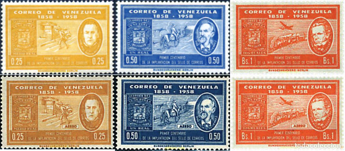 Briefmarken: 60007 MNH VENEZUELA 1959 CENTENARIO DEL SELLO VENEZOLANO