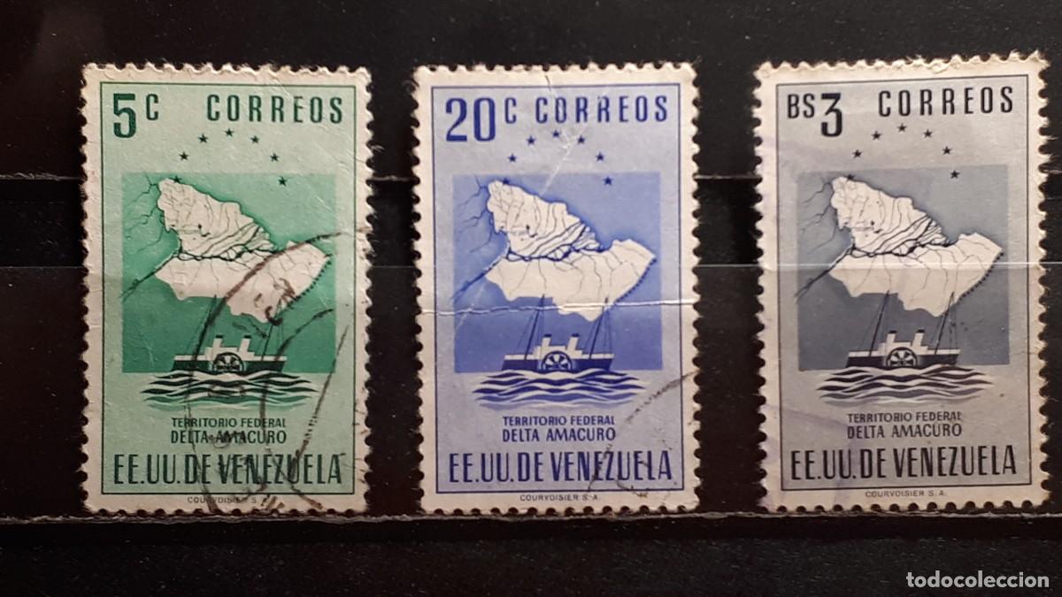 Sellos: VENEZUELA. A&Ntilde;O 1953. &deg;. YVERT 438, 441, 444