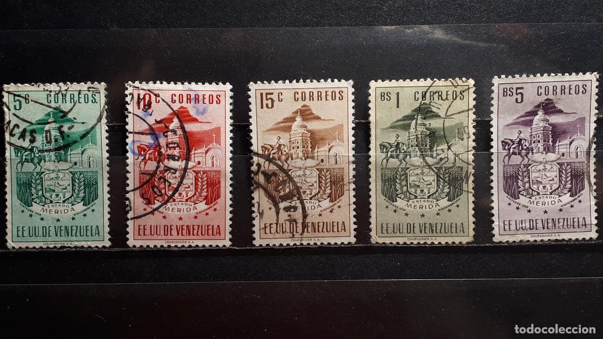 Sellos: VENEZUELA. A&Ntilde;O 1953. &deg;. YVERT 445/51, falta 448, 449