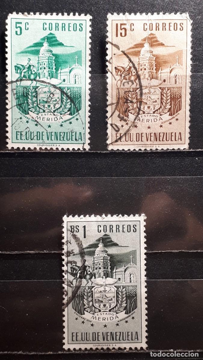 Sellos: VENEZUELA. A&Ntilde;O 1953. &deg;. YVERT 445, 447, 450