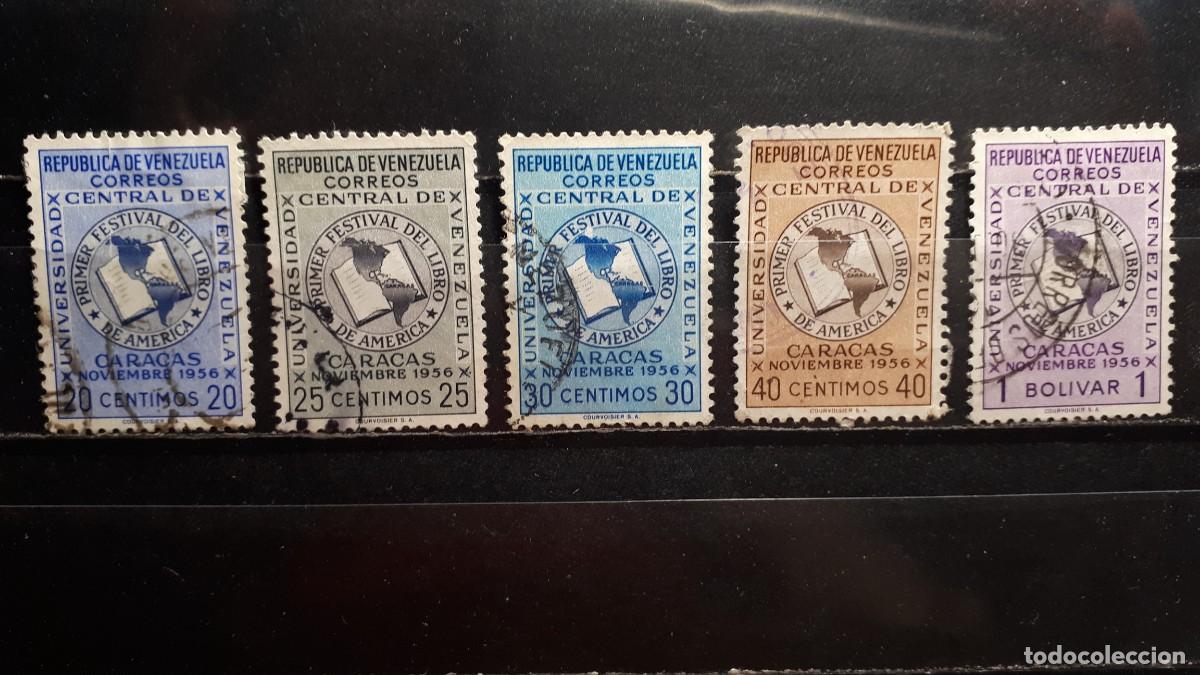 Selos: VENEZUELA. A&Ntilde;O 1957. &deg;. YVERT 533/6, 538