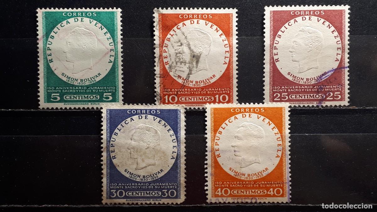 Selos: VENEZUELA. A&Ntilde;O 1957. &deg;. YVERT 539/45. Falta 541,5,
