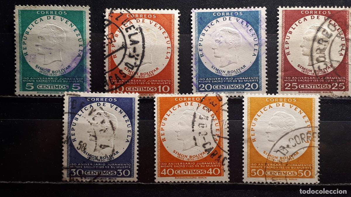Sellos: VENEZUELA. A&Ntilde;O 1957. &deg;. YVERT 539/45.