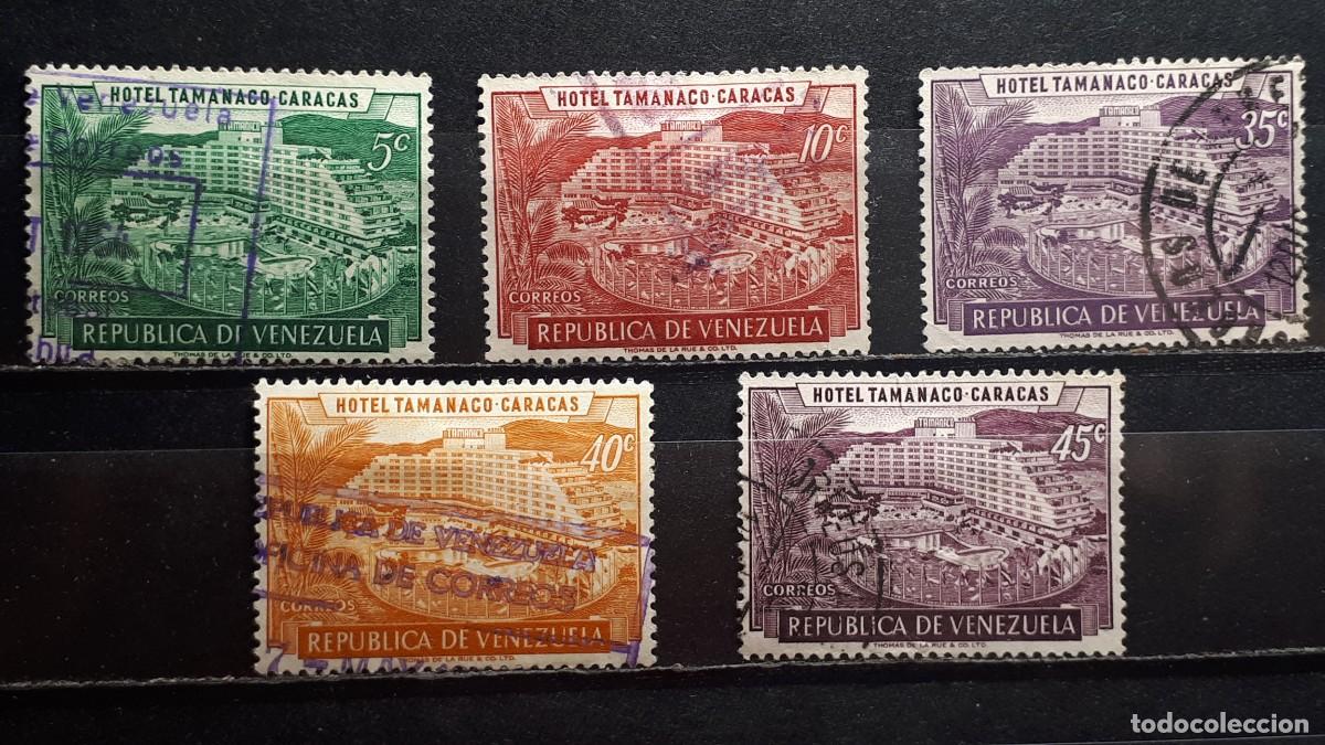 Selos: VENEZUELA. A&Ntilde;O 1957. &deg;. YVERT 546/7, 552/4