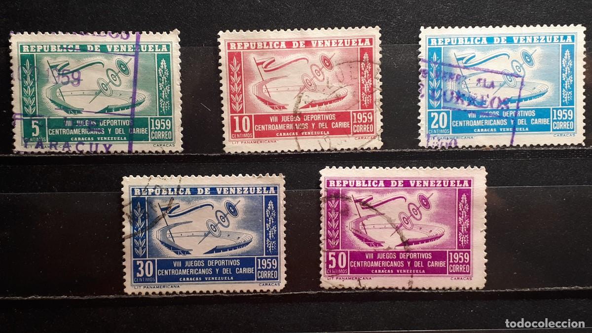 Stamps: VENEZUELA. A&Ntilde;O 1959. &deg;. YVERT 589/93,