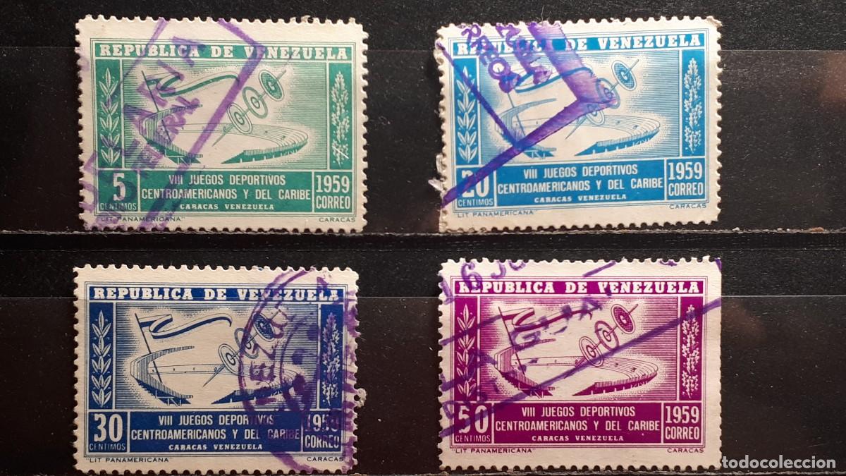 Sellos: VENEZUELA. A&Ntilde;O 1959. &deg;. YVERT 589, 591/3