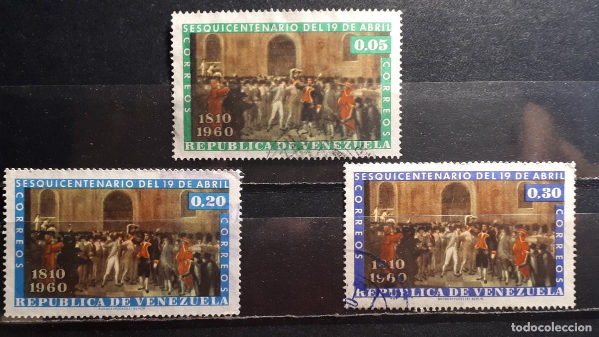Selos: VENEZUELA. A&Ntilde;O 1960. &deg;. YVERT 619/21