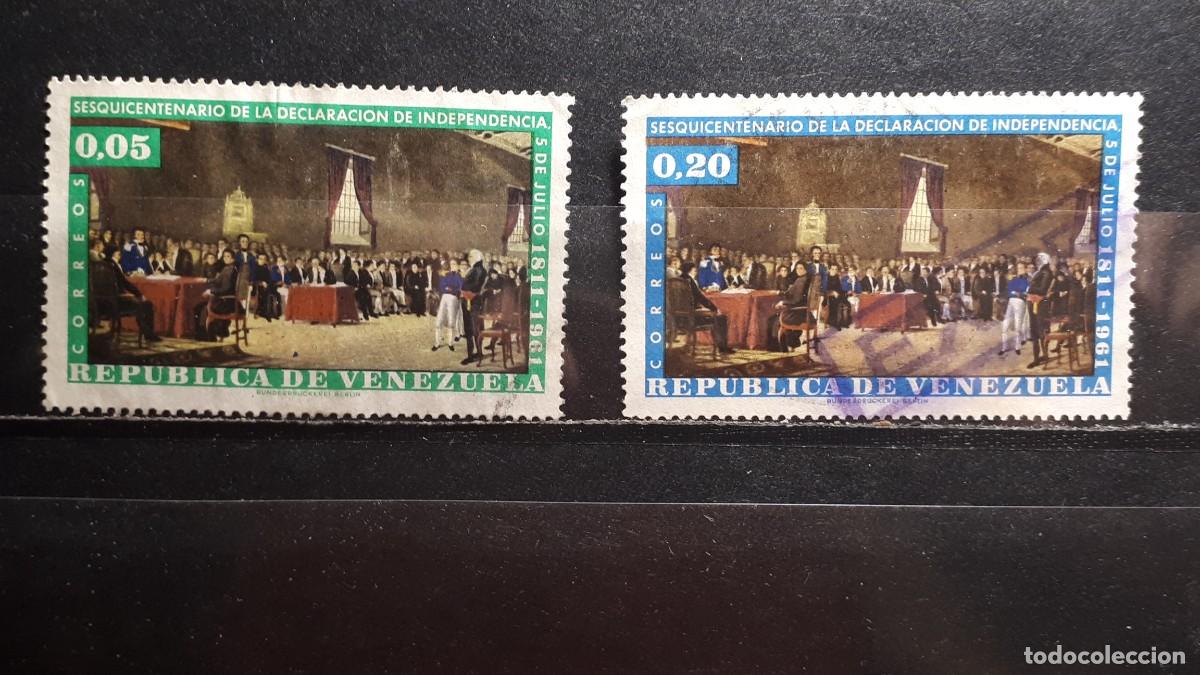 Sellos: VENEZUELA. A&Ntilde;O 1962. &deg;. YVERT 646/7