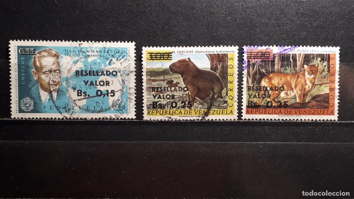 Stamps: VENEZUELA. A&Ntilde;O 1965. &deg;. YVERT 709, 713/4