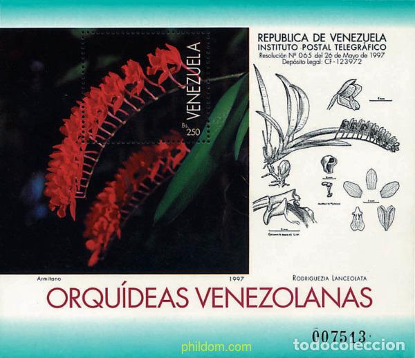 Sellos: 92793 MNH VENEZUELA 1997 ORQUIDEAS