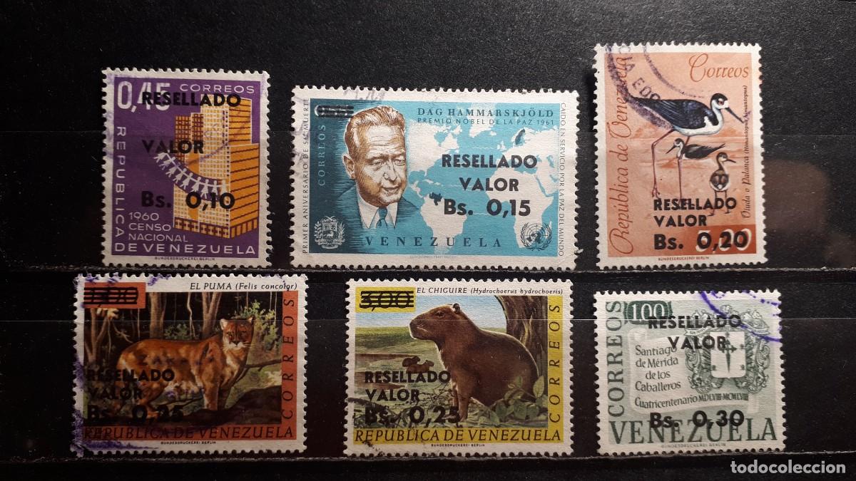 Sellos: VENEZUELA. A&Ntilde;O 1965. &deg;. YVERT 708/10, 713/5