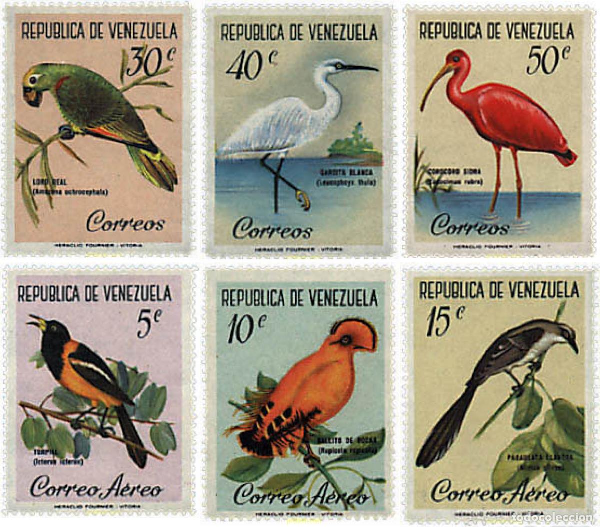 Selos: 36012 MNH VENEZUELA 1961 AVES