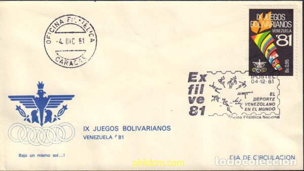Sellos: 368975 MNH VENEZUELA 1981 9 JUEGOS BOLIVARIANOS