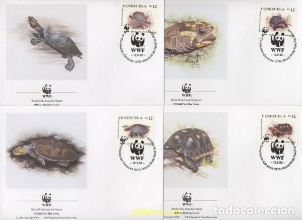 Sellos: 23156 MNH VENEZUELA 1992 PROTECCION A LA NATURALEZA. TORTUGAS