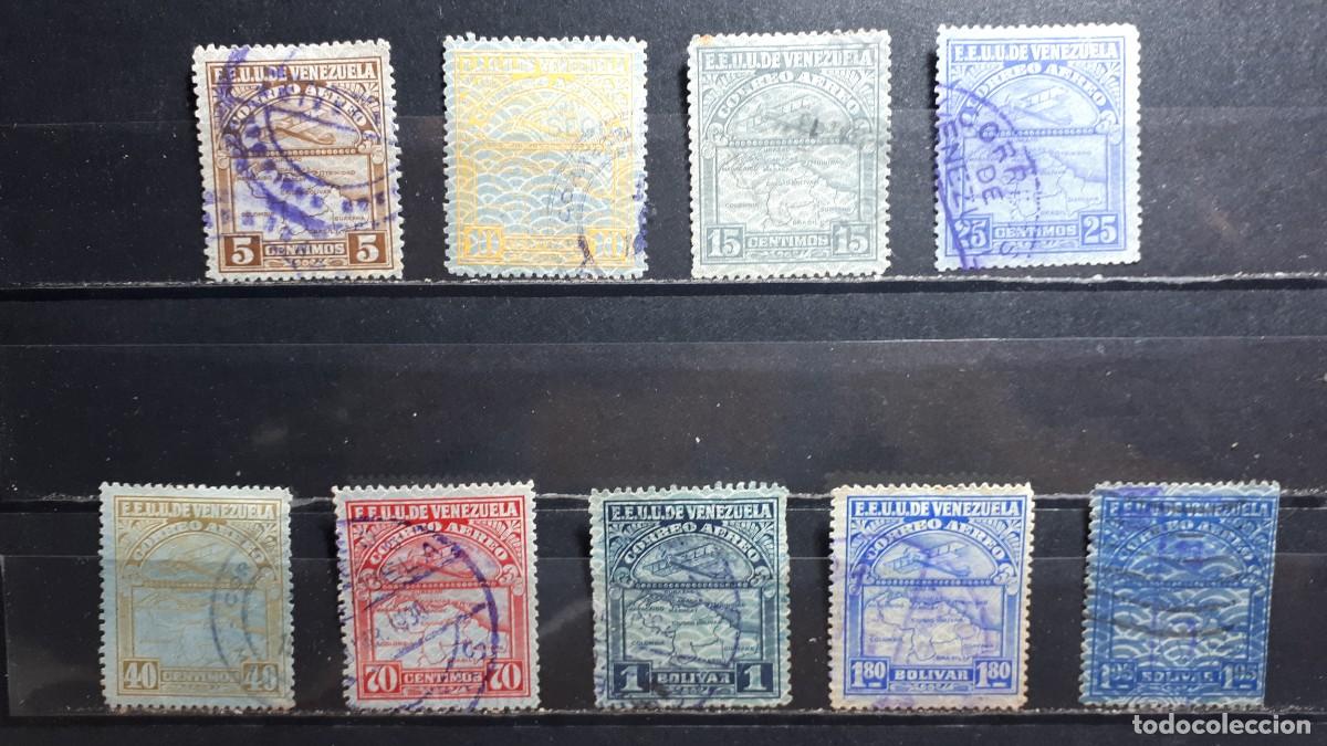 Sellos: VENEZUELA. A&Ntilde;O 1932. &deg;. YVERT A&eacute;reo 17/22, 24, 27, 29