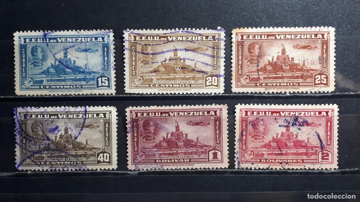 Sellos: VENEZUELA. A&Ntilde;O 1940. &deg;. YVERT A&eacute;reo 131/6.