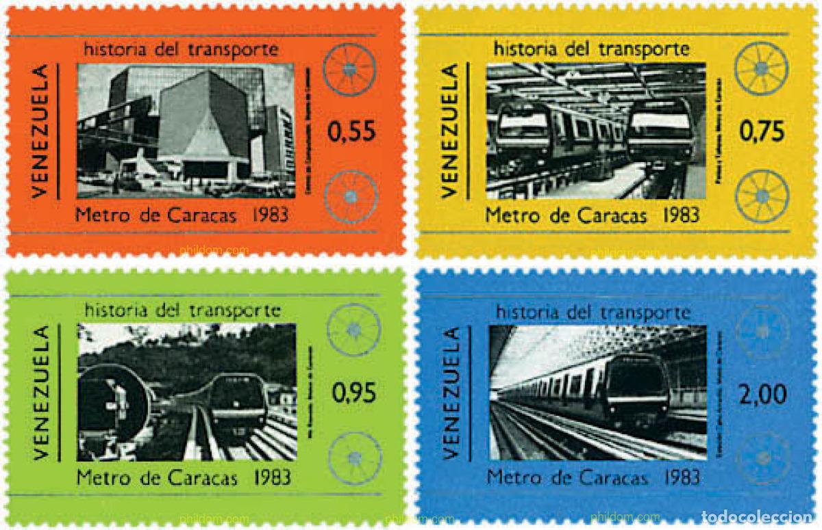 Sellos: 60016 MNH VENEZUELA 1984 INAUGURACION DEL METRO DE CARACAS
