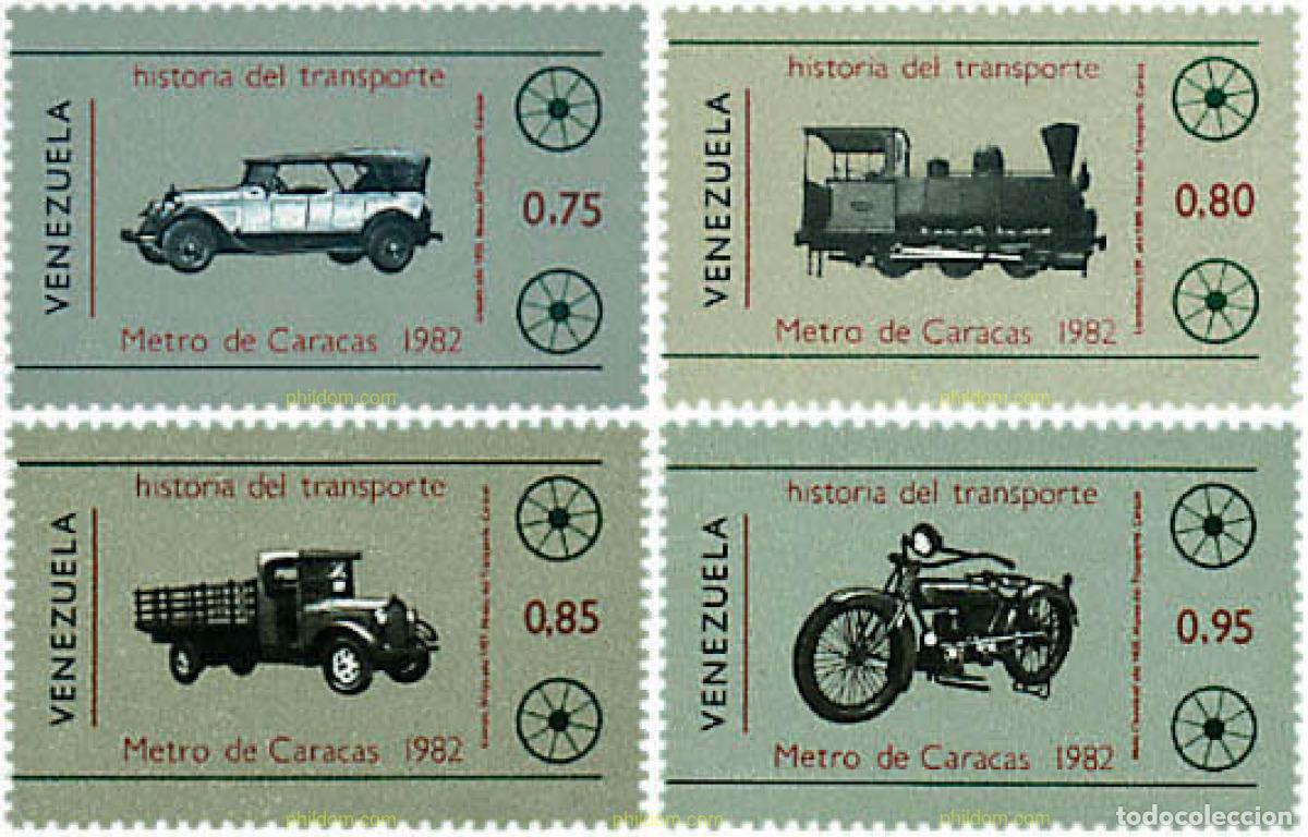Sellos: 60014 MNH VENEZUELA 1983 HISTORIA DEL TRANSPORTE