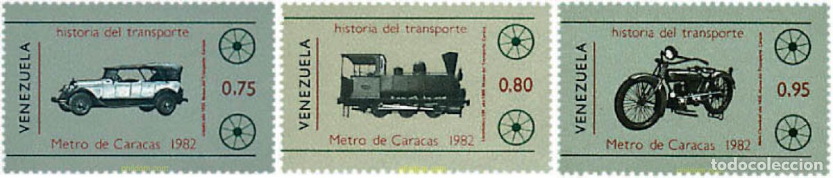 Sellos: 680865 MNH VENEZUELA 1983 HISTORIA DEL TRANSPORTE