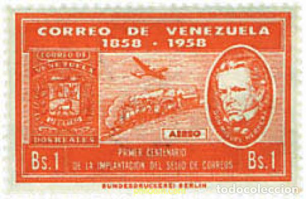 Sellos: 618185 MNH VENEZUELA 1959 CENTENARIO DEL SELLO VENEZOLANO