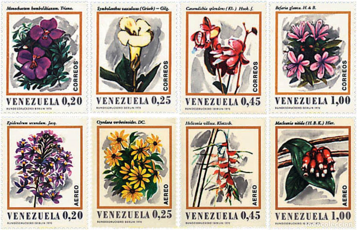 Sellos: 92752 MNH VENEZUELA 1970 FLORES INDIGENAS