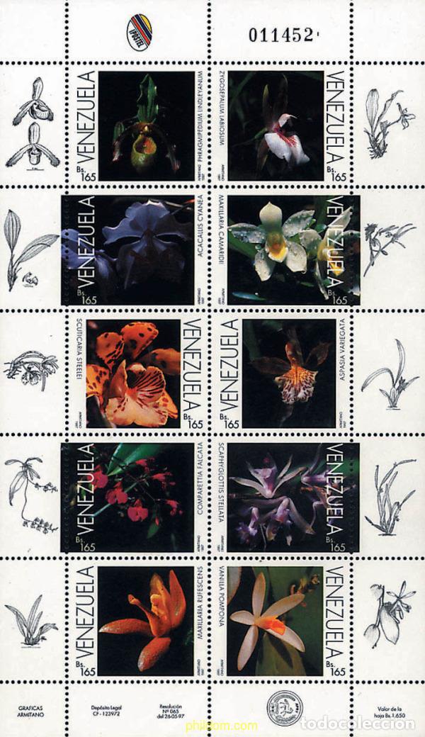 Sellos: 178666 MNH VENEZUELA 1997 ORQUIDEAS