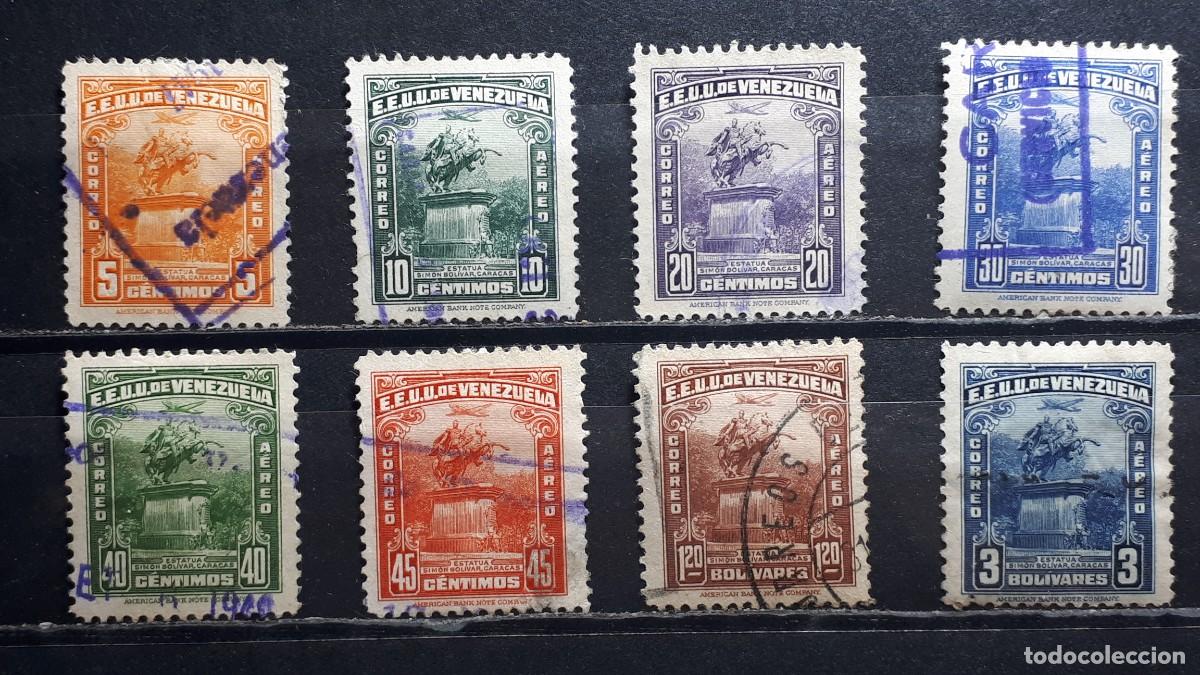 Sellos: VENEZUELA. A&Ntilde;O 1947-9. &deg;. Yvert A&eacute;reo 229/30, 233, 235/7, 243, 245,