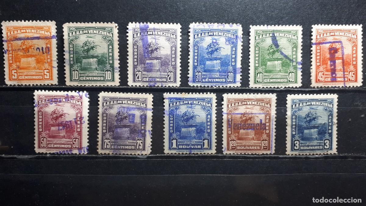 Sellos: VENEZUELA. A&Ntilde;O 1947-9. &deg;. Yvert A&eacute;reo 229/30, 233, 235/8, 242/43, 245,