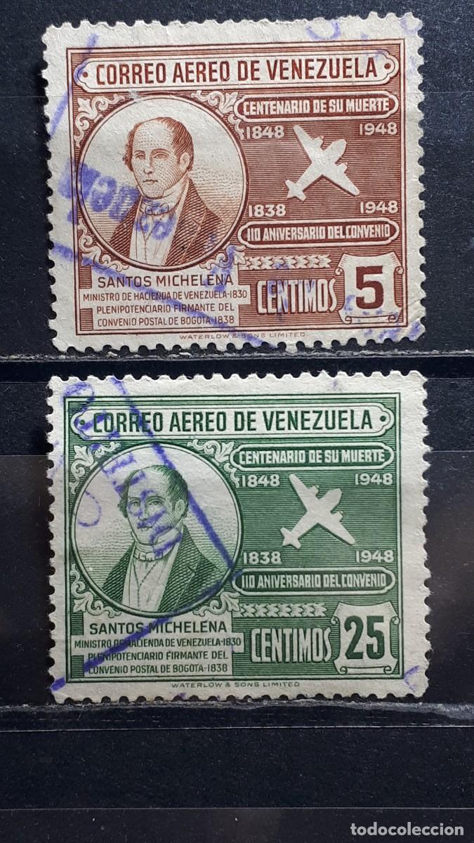 Timbres: VENEZUELA. A&Ntilde;O 1949. &deg;. Yvert A&eacute;reo 266, 269