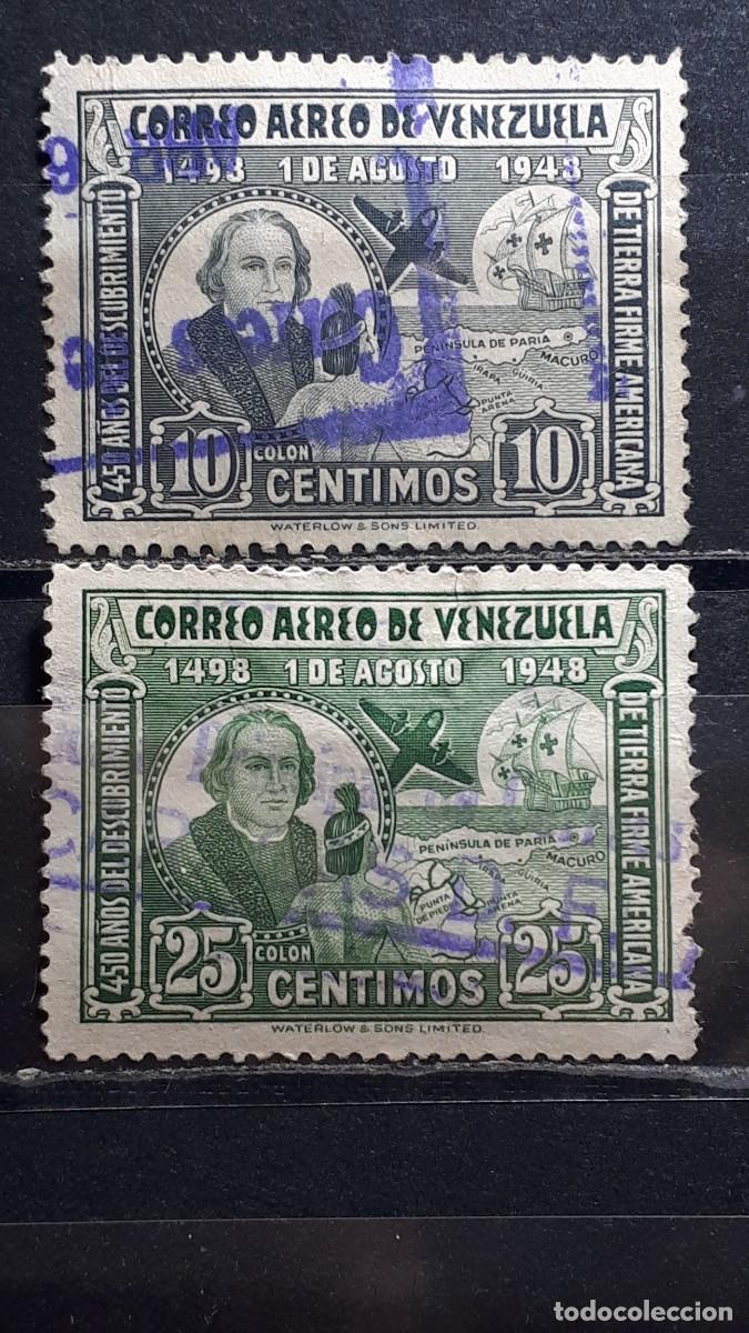 Francobolli: VENEZUELA. A&Ntilde;O 1950. &deg;. Yvert A&eacute;reo 273, 275
