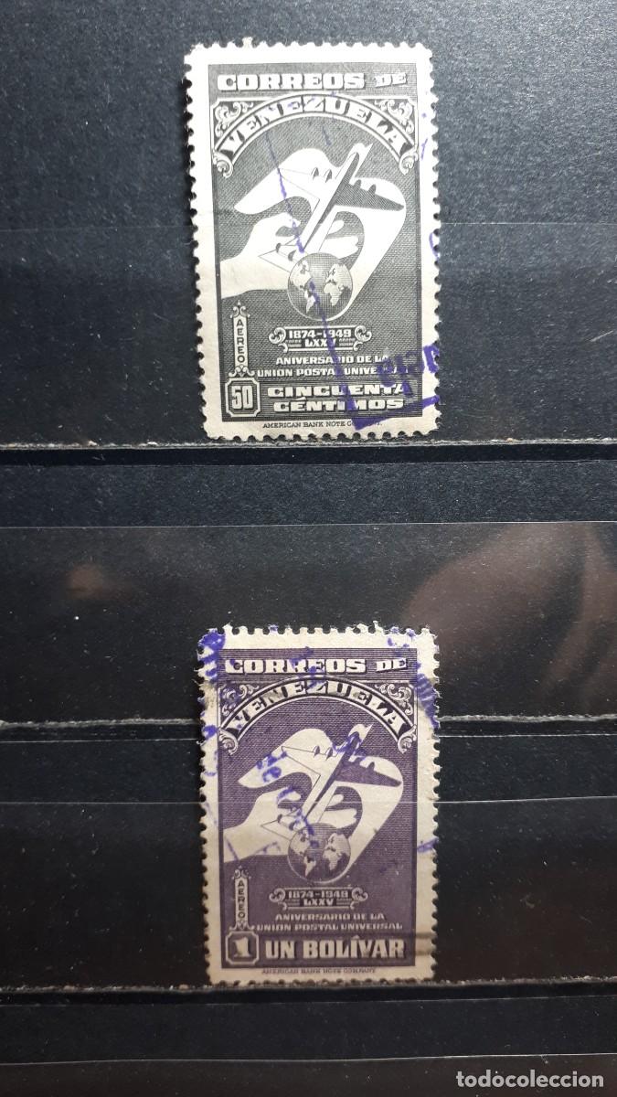 Sellos: VENEZUELA. A&Ntilde;O 1950. &deg;. Yvert A&eacute;reo, 283, 286