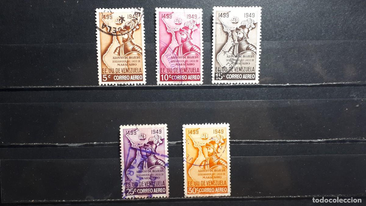 Sellos: VENEZUELA. A&Ntilde;O 1950. &deg;. Yvert A&eacute;reo, 310/4, 315