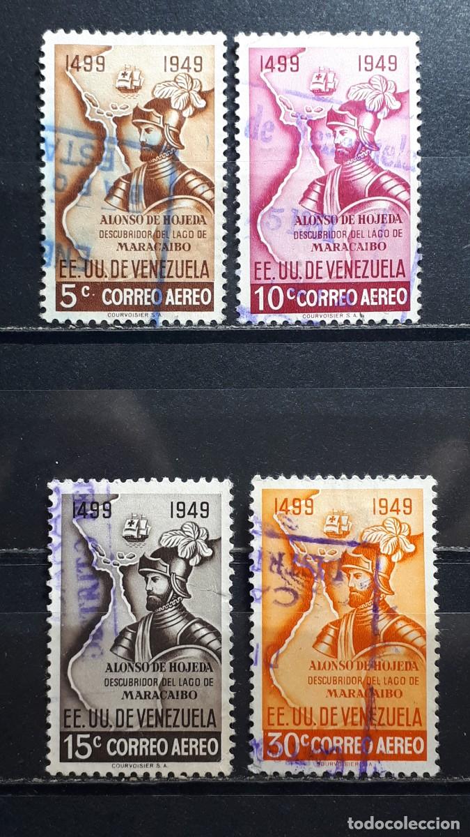 Sellos: VENEZUELA. A&Ntilde;O 1950. &deg;. Yvert A&eacute;reo, 310/4
