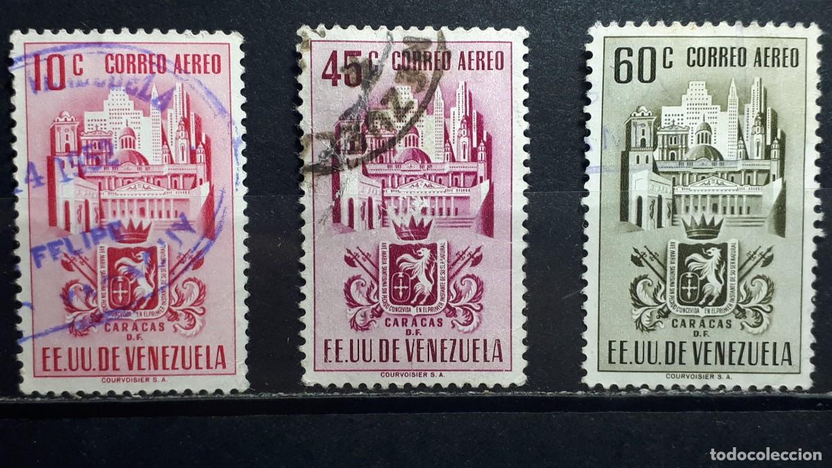 Sellos: VENEZUELA. A&Ntilde;O 1951. &deg;. Yvert A&eacute;reo, 317/9