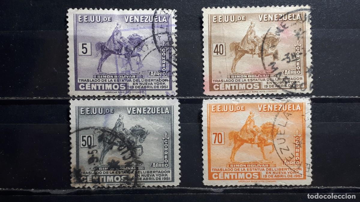 Sellos: VENEZUELA. A&Ntilde;O 1951. &deg;. Yvert A&eacute;reo, 320, 325/7