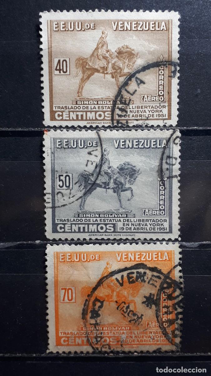 Sellos: VENEZUELA. A&Ntilde;O 1951. &deg;. Yvert A&eacute;reo, 325/7