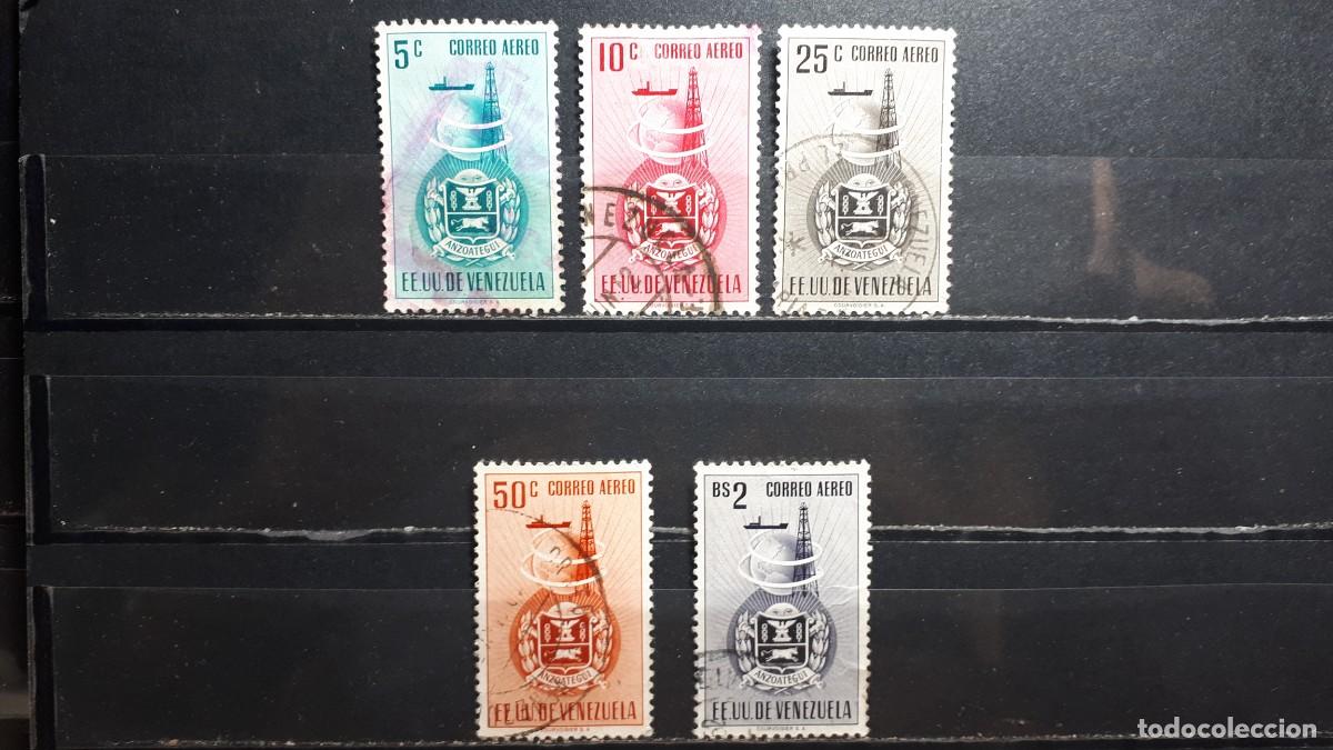 Sellos: VENEZUELA. A&Ntilde;O 1951. &deg;. Yvert A&eacute;reo, 328/9, 331 332, 336