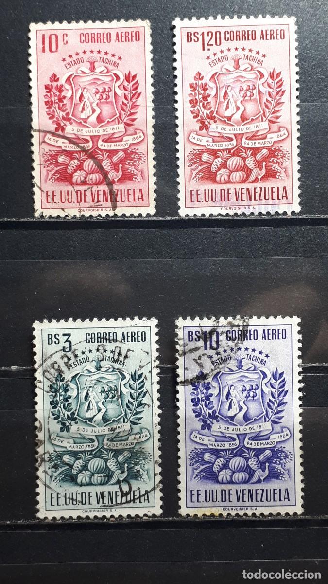 Sellos: VENEZUELA. A&Ntilde;O 1951. &deg;. Yvert A&eacute;reo, 346, 348/9/A,C