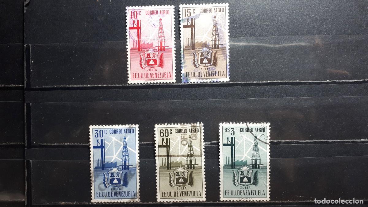 Sellos: VENEZUELA. A&Ntilde;O 1951. &deg;. Yvert A&eacute;reo, 350/3, 355