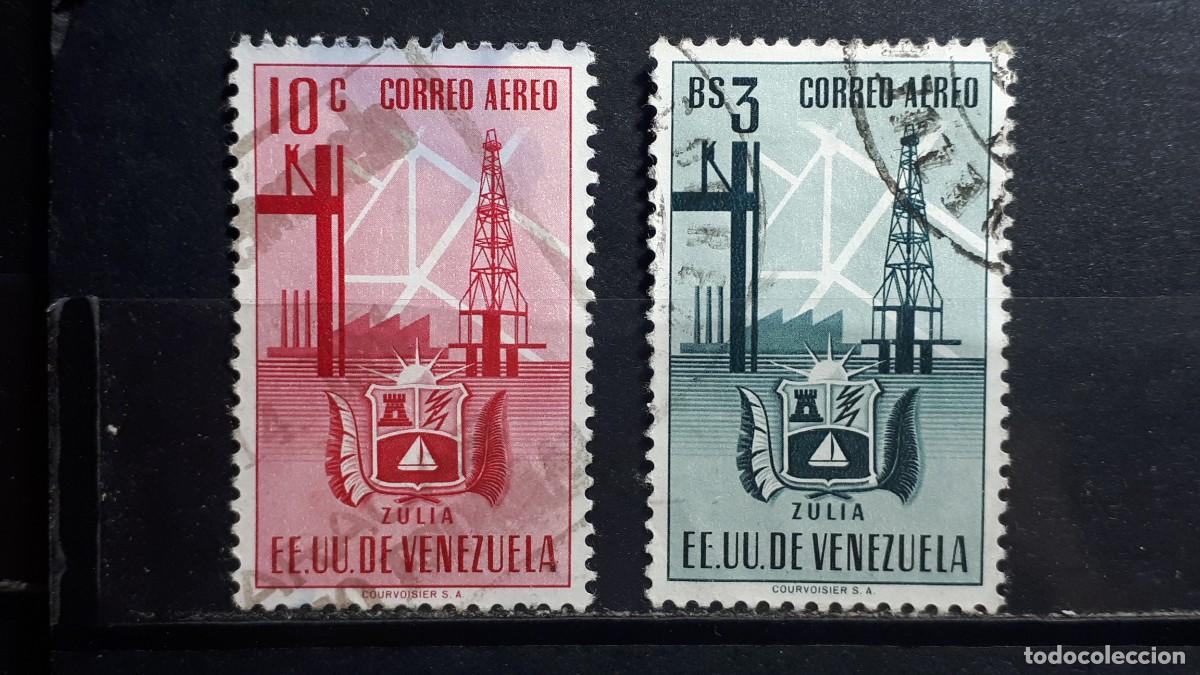Sellos: VENEZUELA. A&Ntilde;O 1951. &deg;. Yvert A&eacute;reo, 350, 355