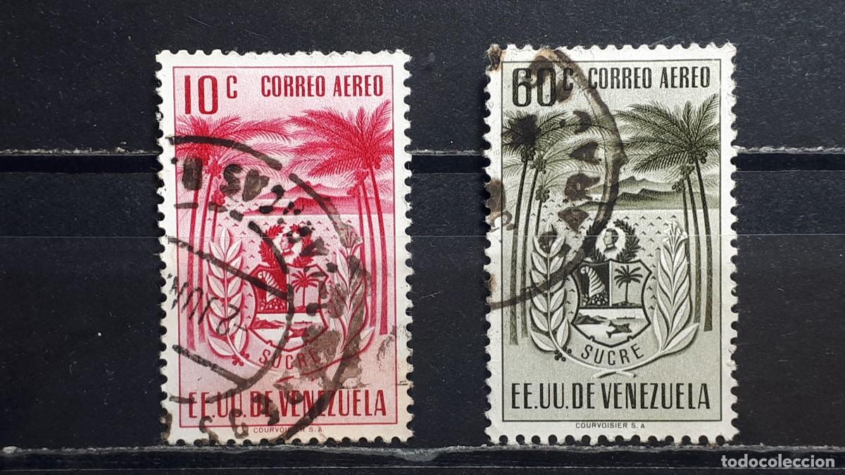 Sellos: VENEZUELA. A&Ntilde;O 1952. &deg;. Yvert A&eacute;reo, 419, 424