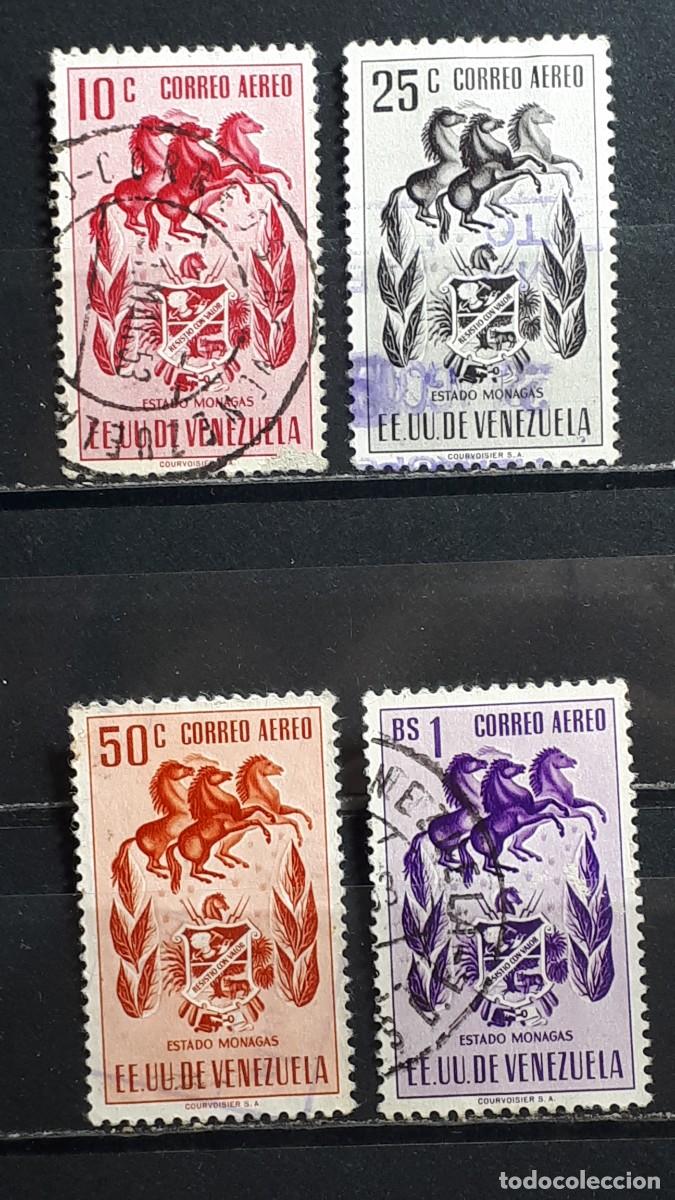 Stamps: VENEZUELA. A&Ntilde;O 1953. &deg;. Yvert A&eacute;reo, 448, 450, 452, 454